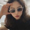 Women's Rectangle Vintage Sunglasses - Image 4